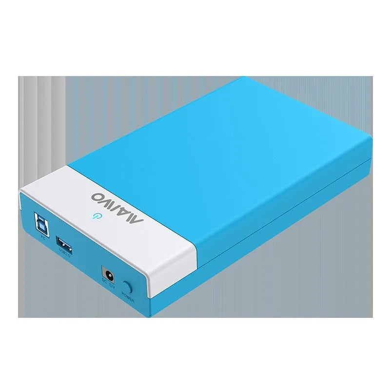 USB 3.0 hard disk enclosure for 3.5-inch SATA drives with sliding cover design