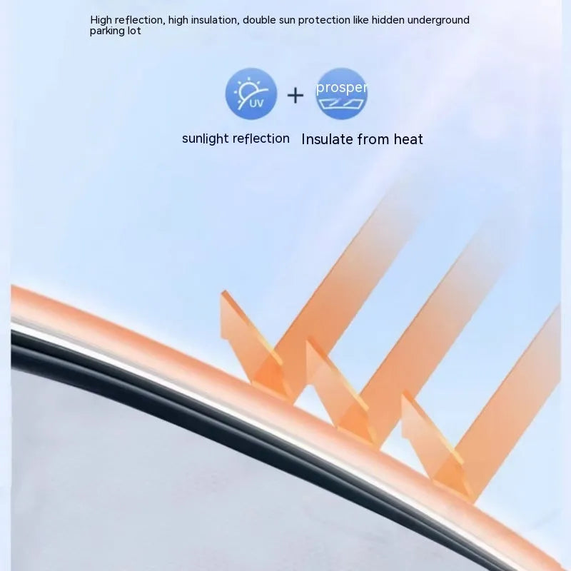 Silicone electrostatic adsorption sunshade for special vehicles in plaid pattern