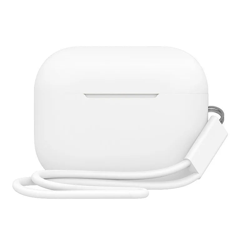 AirPods Pro 2 silicone protective case with attached lanyard in various solid colour options