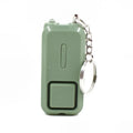 Compact pink personal safety alarm measuring 65mm long with emergency siren function