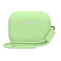 AirPods Pro 2 silicone protective case with attached lanyard in various solid colour options