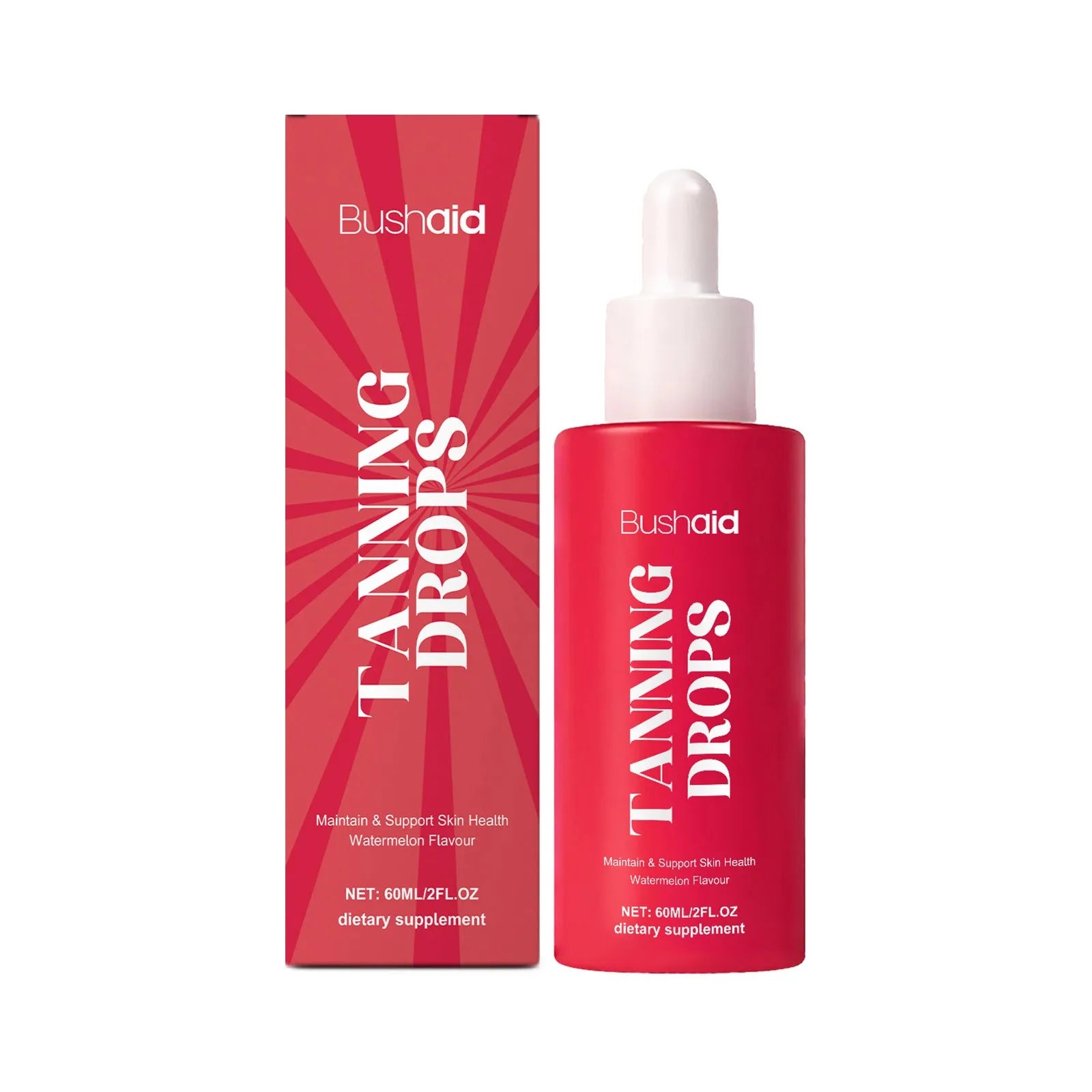 60ml bottle of Sun-free Natural Beauty Black Drops with droplet applicator for skin tone treatment