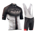 Cycling short-sleeved overalls in black mesh fabric with quick-dry Lycra material for summer sportswear