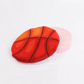 5cm catnip flying disc toy with plush exterior and sports ball patterns for indoor cats