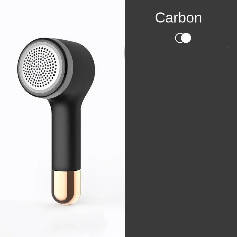 Hair ball trimmer with USB charging port and stainless steel cutting net in selected colour