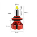 360 degree luminous car LED headlight bulb, 36W 12-30V, aluminium and copper, single bulb style