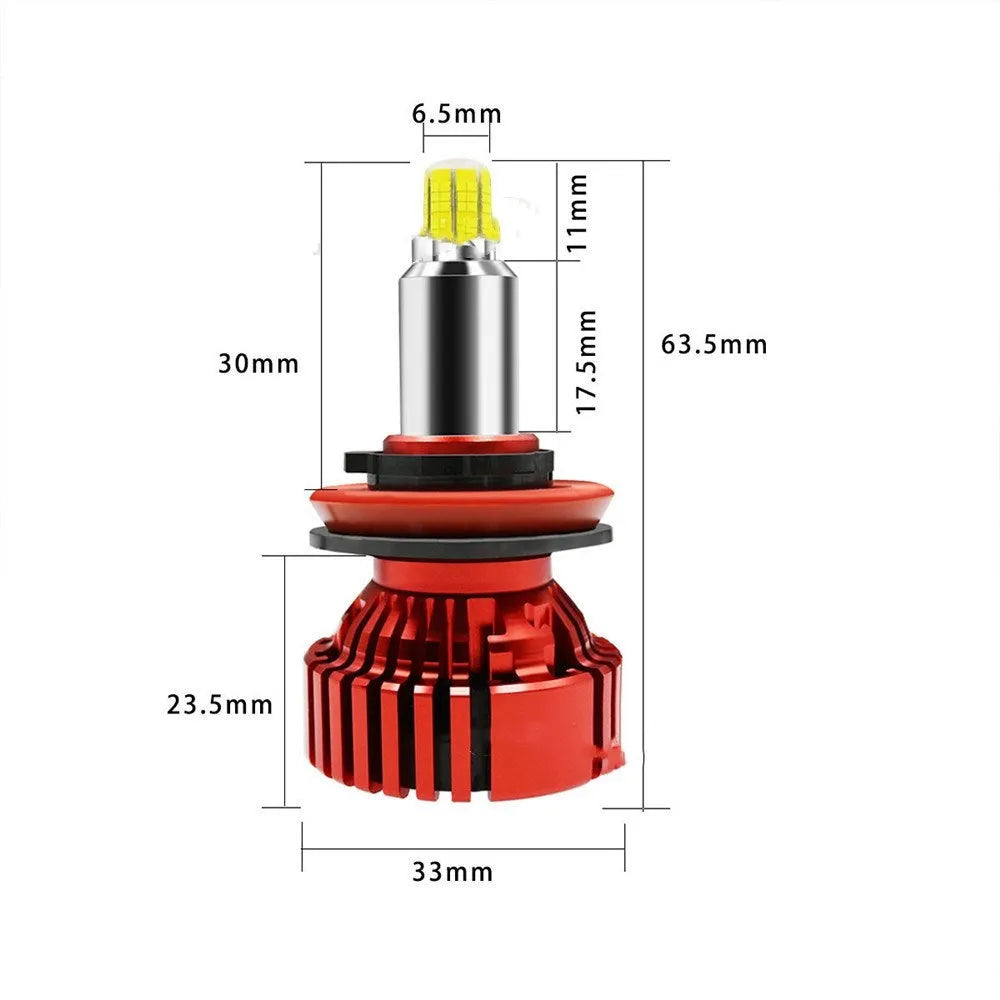 360 degree luminous car LED headlight bulb, 36W 12-30V, aluminium and copper, single bulb style