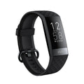 Black smart health bracelet with 1.1-inch screen displaying ECG graph, blood pressure, and heart rate readings on wrist.