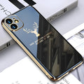 Black TPU full lens protection iPhone case showing camera coverage area