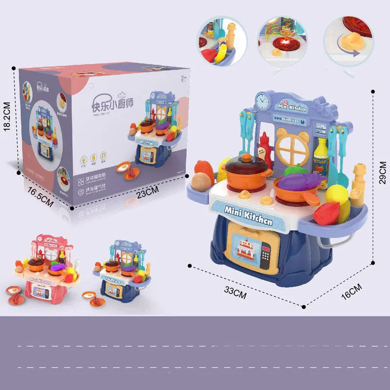 Plastic simulation kitchen toy for children's imaginative role play