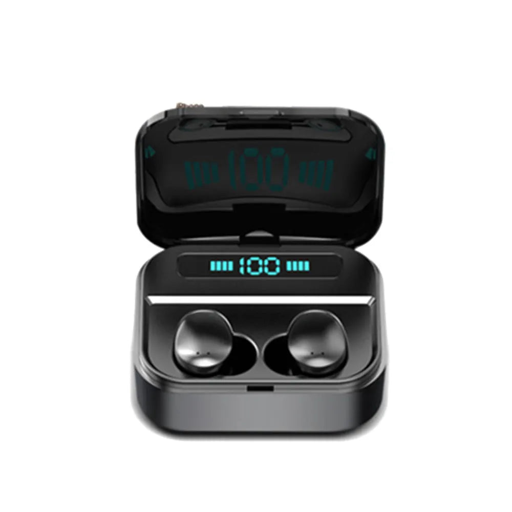 X7LED digital stereo sports in-ear Bluetooth headphones with charging case