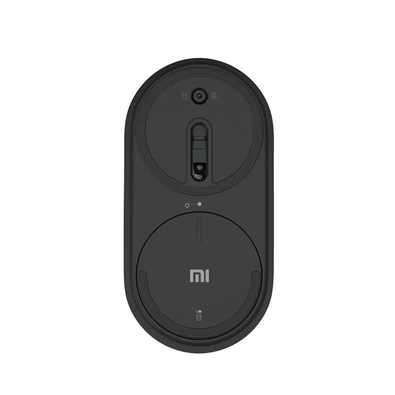 Black and white wireless Bluetooth mouse for laptops with 1200dpi optical sensor