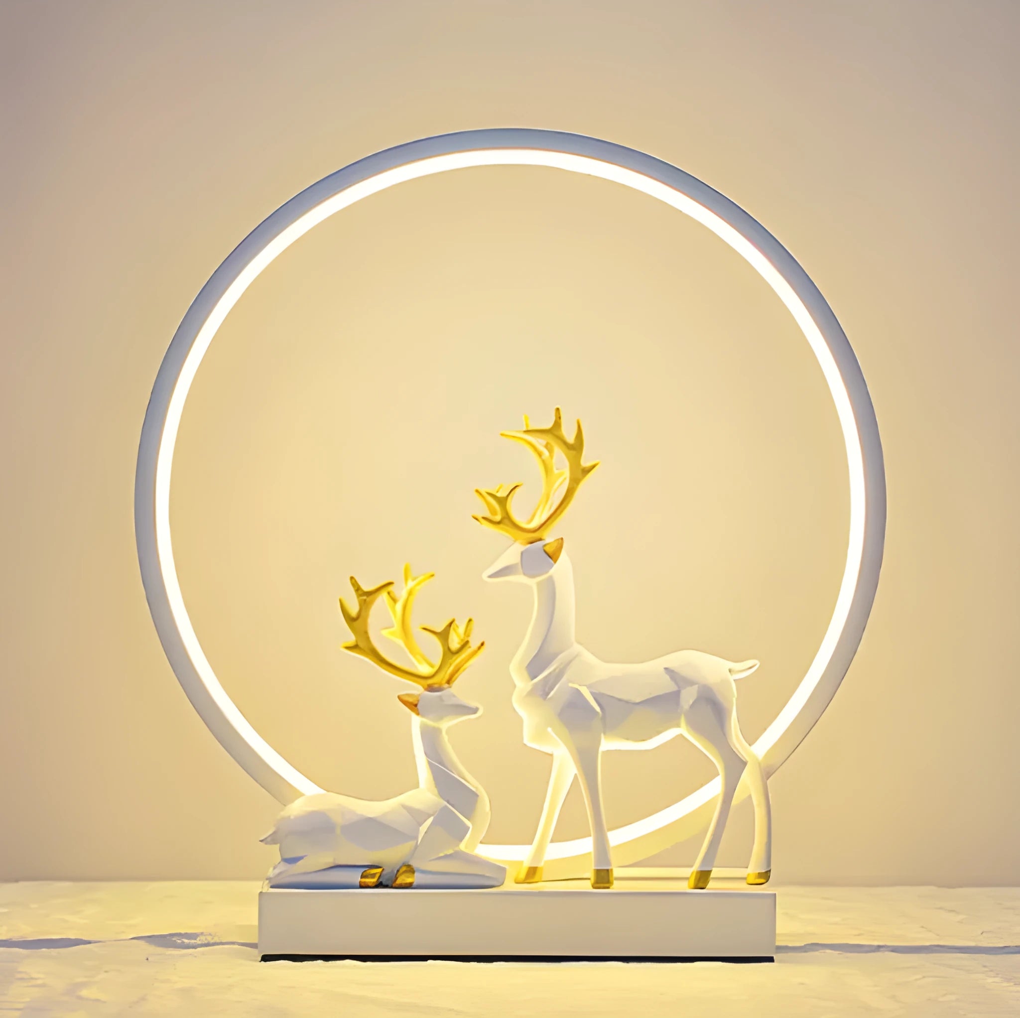 Modern bride dowry lamp in noble gold colour with remote control for wedding gifts