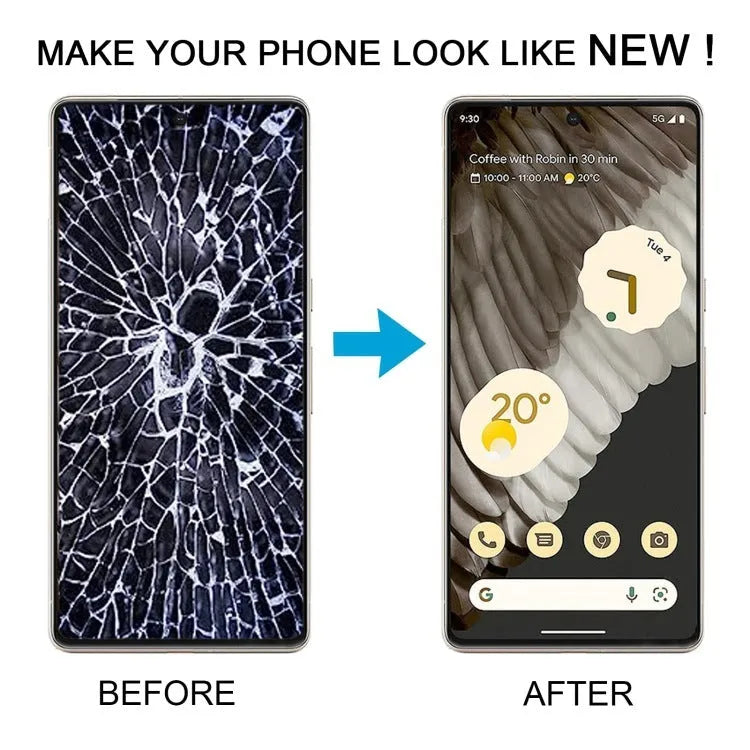 Google Pixel 7 Pro OLED LCD touch assembly with frame and toolkit for GP4BC GE2AE repair
