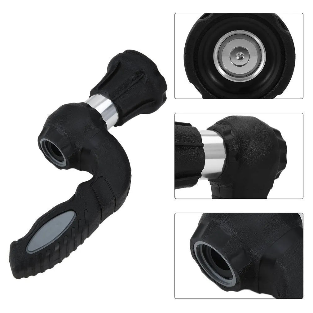 Mighty Power Hose Blaster Nozzle black with five spray settings and ergonomic handle