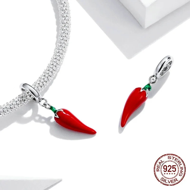Korean style S925 sterling silver pendant with leaf design in BSC461 colour