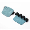 Portable anti-slip cowhide sports handguard for palm protection during weight lifting