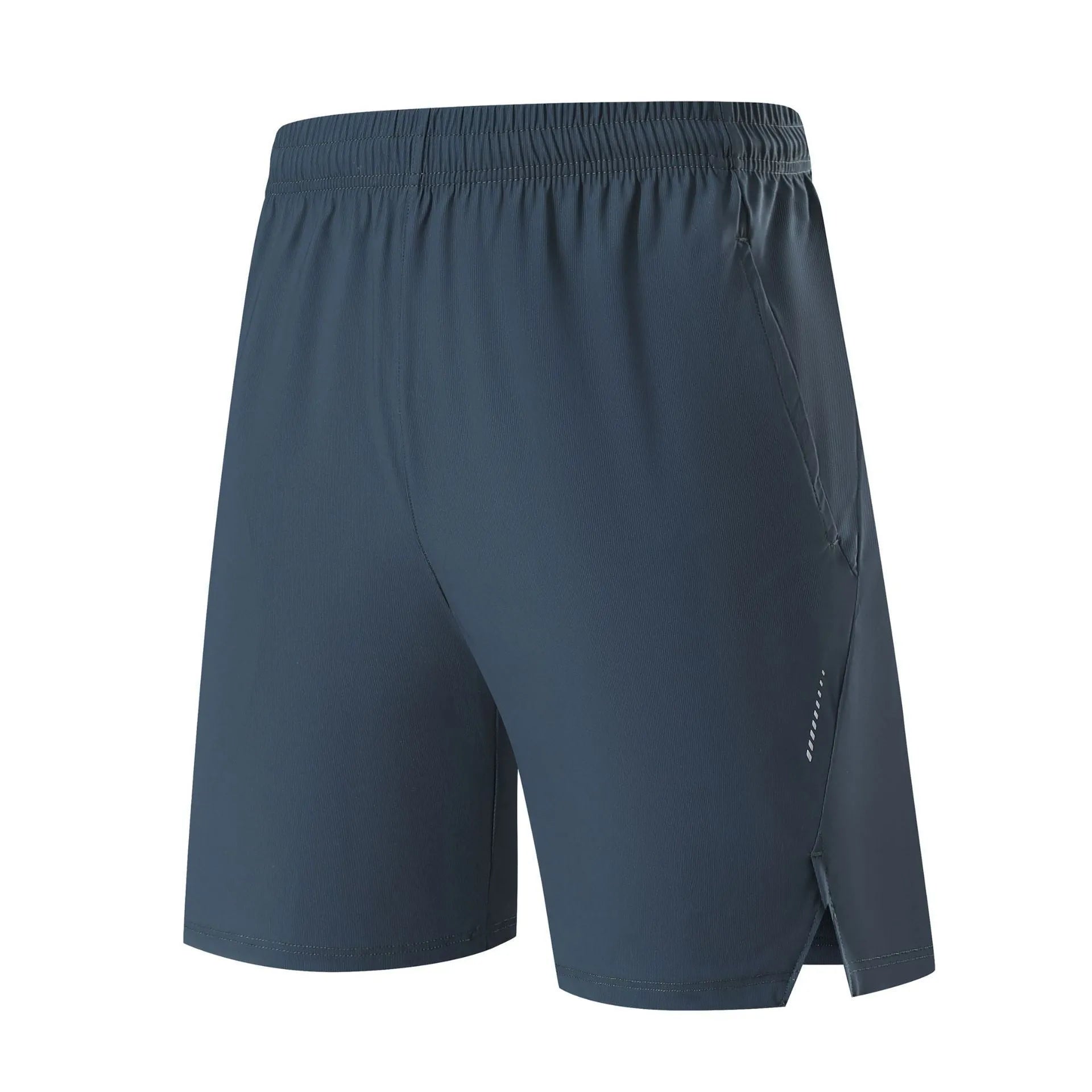 Personality Ice Silk Sports Shorts for men in nylon fabric with mid waist design