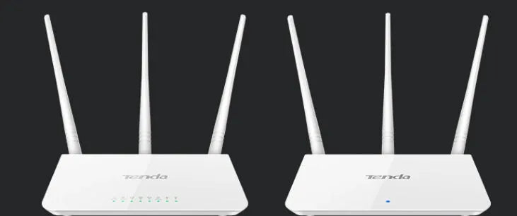White wireless router with dual-band 2.4GHz and 5GHz support for home broadband.