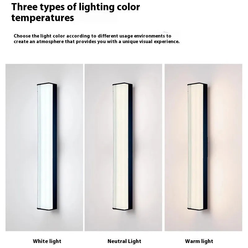 Outdoor wall lamp for villa hotel courtyard entrance, 220V, 30cm to 120cm, modern simple style
