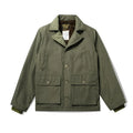 Men's extra thick wool cotton-padded jacket in Army Green, Dark Blue, or Khaki, nylon outer, sizes S-XXL