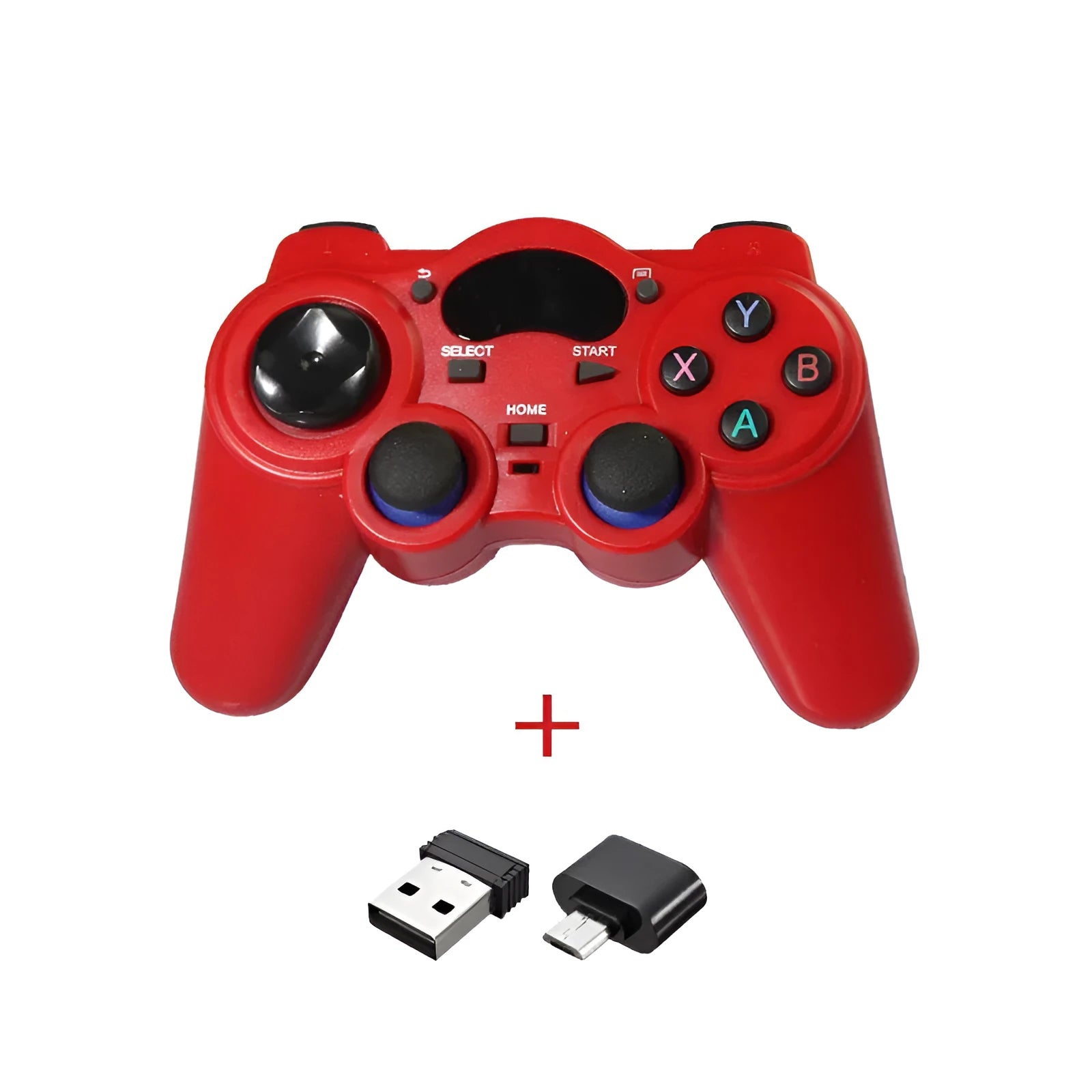 2.4GHz wireless gamepad for smart TV and multi-platform gaming with ergonomic design