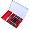 Right Point 7-piece calligraphy pen set with stainless steel nibs in widths from 2MM to 11MM and black ink