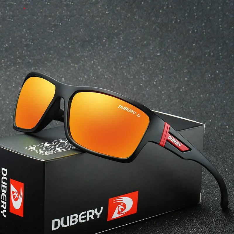Sports polarized sunglasses with resin lens for cycling and fishing, adult unisex fit, six colour options