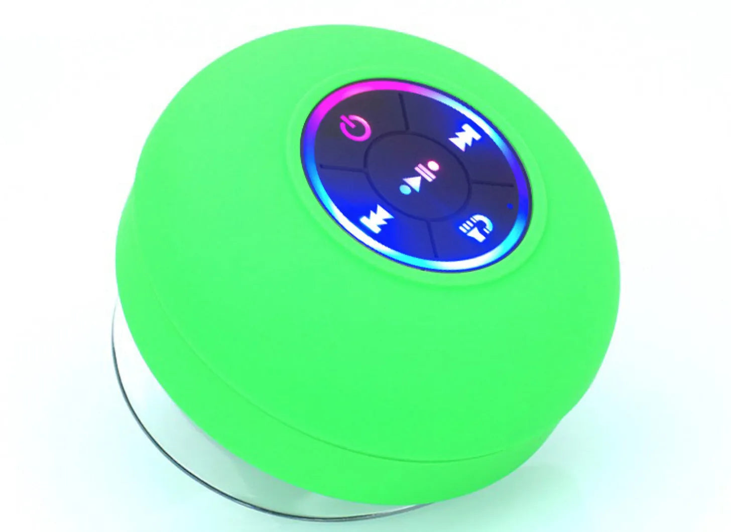 BTS07 waterproof Bluetooth speaker with large suction cup base in six colour options