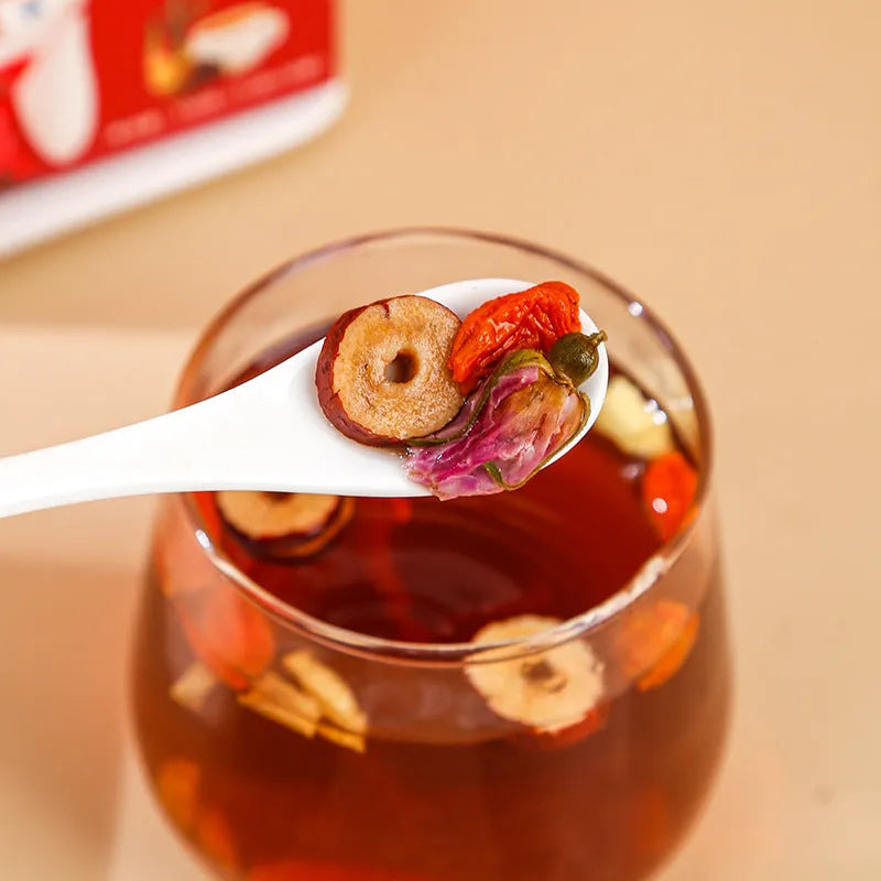 150g box of ginger and jujube tea bags with brown sugar, red dates, wolfberries, shredded ginger ingredients