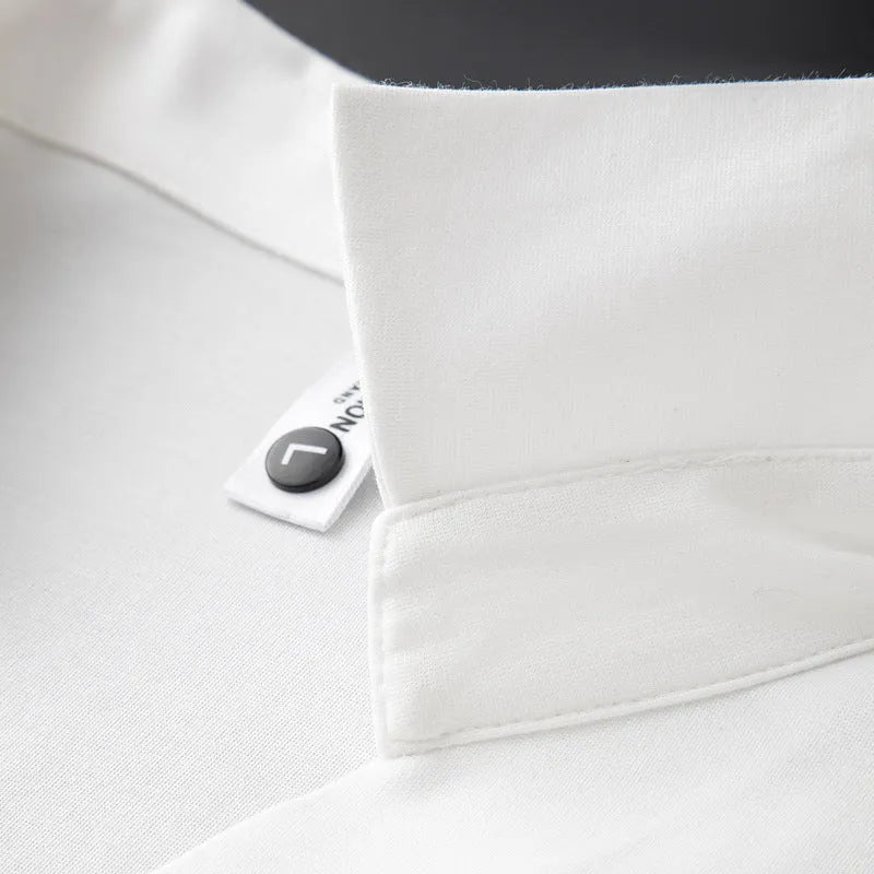 Men's slim fit lapel polo short-sleeved t-shirt in cotton blend fabric