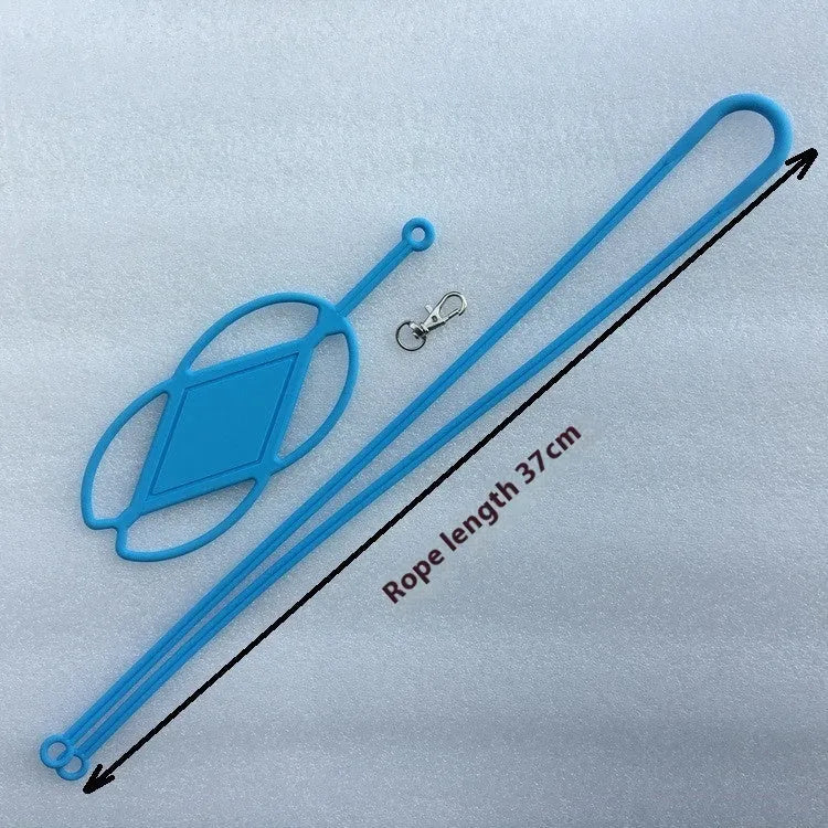 Universal silicone phone case with lanyard, fits 4 to 6.5 inch phones, available in multiple colours including black, white, red, orange, blue, green, and pink.