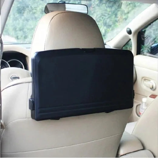 Black ABS plastic automobile beverage rack tray measuring 340x200x30mm