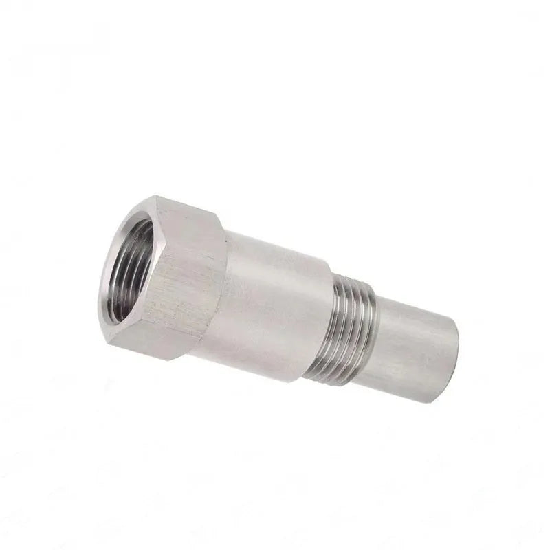 304 stainless steel oxygen sensor adapter with three-way catalyst specification for automotive exhaust modifications