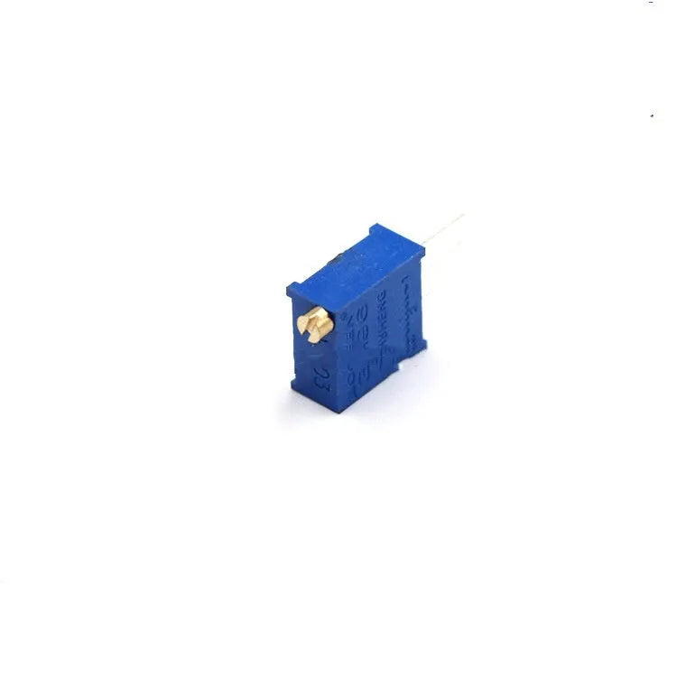 Blue multi-ring precision adjustable resistor potentiometer 20k ohm glass glaze film