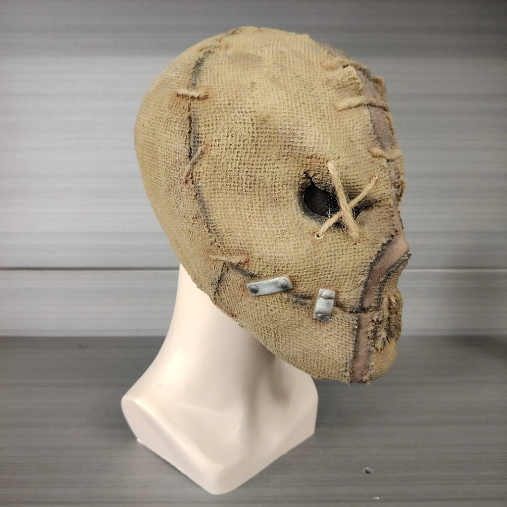 Latex scar skull horror mask head cover for Halloween costumes.