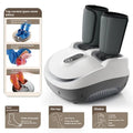 Home massage intelligent fully automatic foot massage machine in Prince silver with wireless remote control, compact 47.5x27x43cm size
