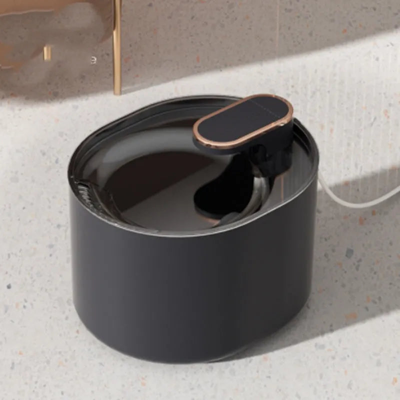 Automatic pet water fountain in Berlin blue or ore white with USB power and detachable filter