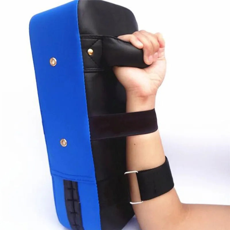 Blue vertical square foot sanda boxing training target made of thickened PU material