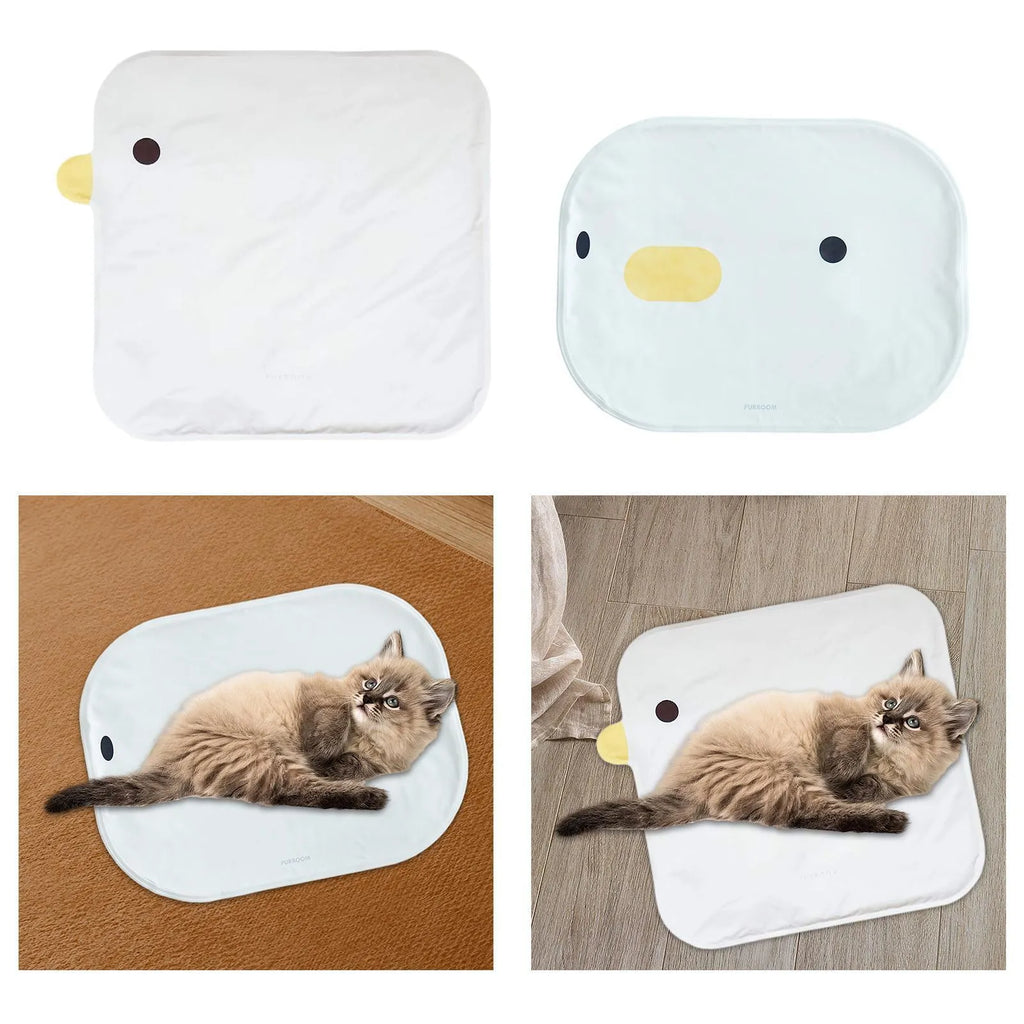 Washable pet cooling mat for dogs and cats in chick and oval size options