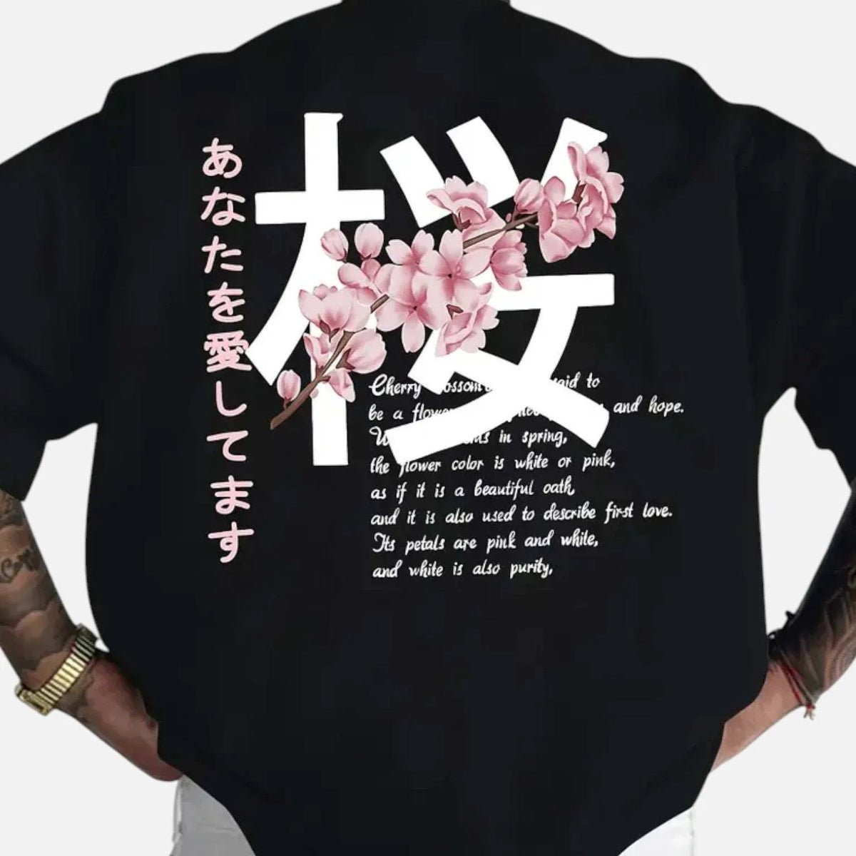 Men's loose fit short sleeved cotton T-shirt in black, apricot, navy blue or dark grey, sizes S to XXXL