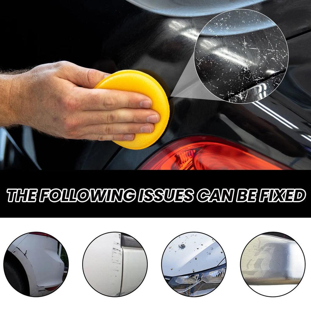 120ml car scratch wax polish kit with sponge and towel for automotive paint repair