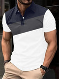 Men's loose fit short sleeve top with a colourful 3D digital printed pattern on the front.