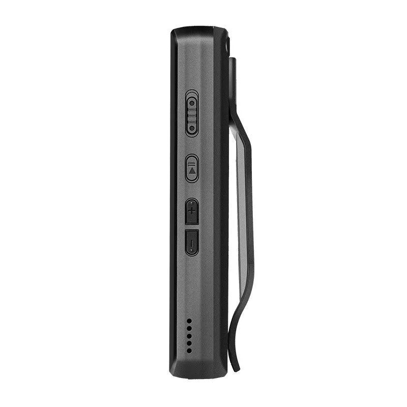 DSJ-S11 black body worn camera showing front lens, display screen, and side-mounted controls.