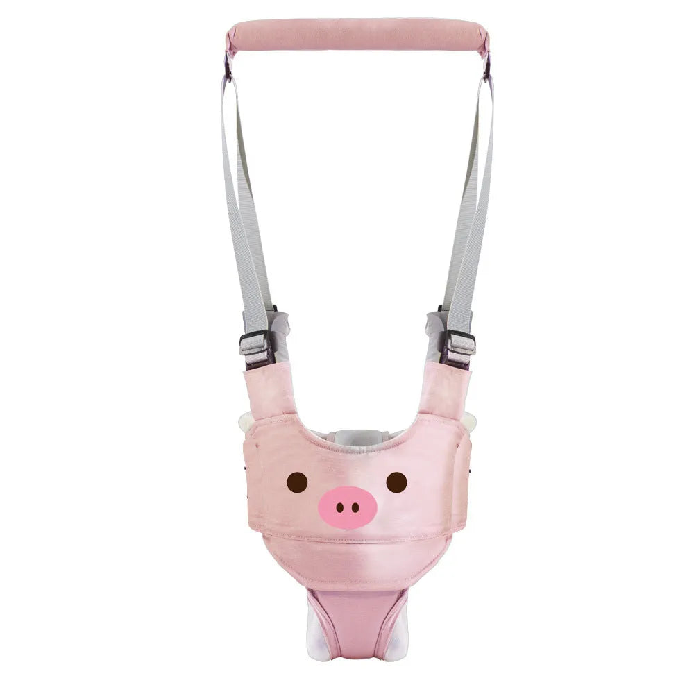 Baby walking harness belt in blue colour with crotch support for toddler walking practice