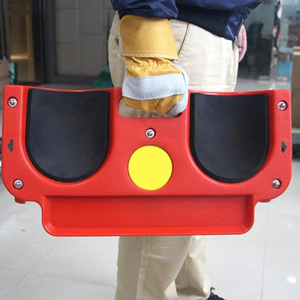 Red multi-function kneeling pad, 50.3 x 25.8 x 9 cm, for woodworking and DIY.