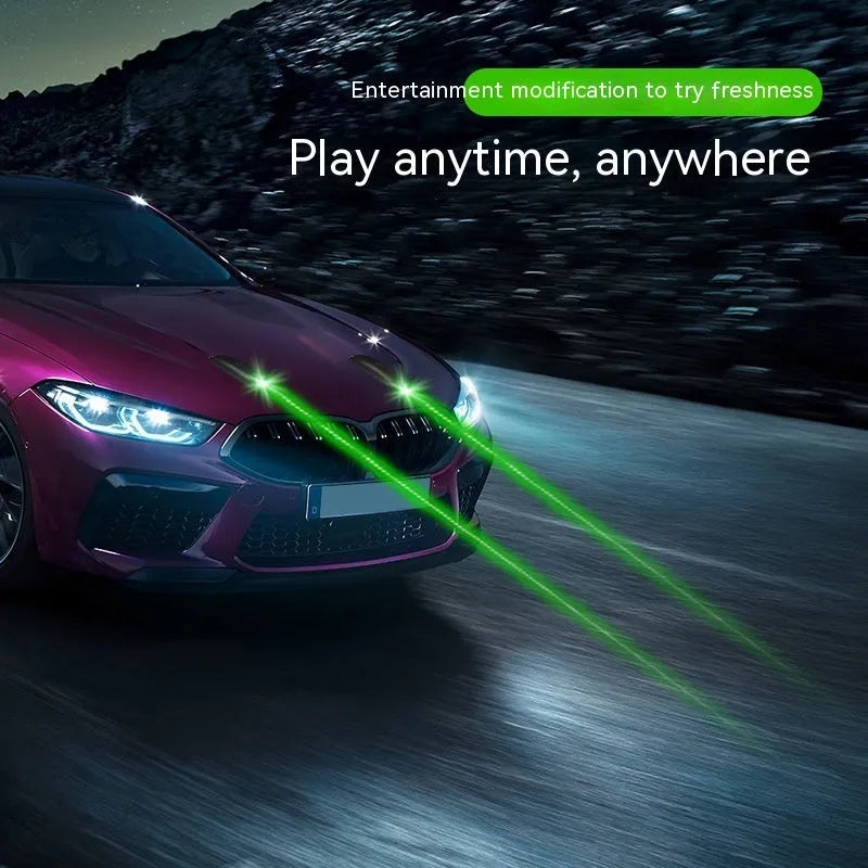 Car strobe light with remote control for weather visibility safety