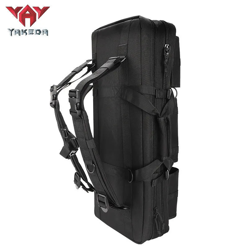 28-inch multi-functional tactical fishing bag polyester black colour outdoor gear storage