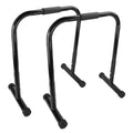 Indoor movable telescopic steel parallel bars for home gym strength training and yoga leg press in black colour