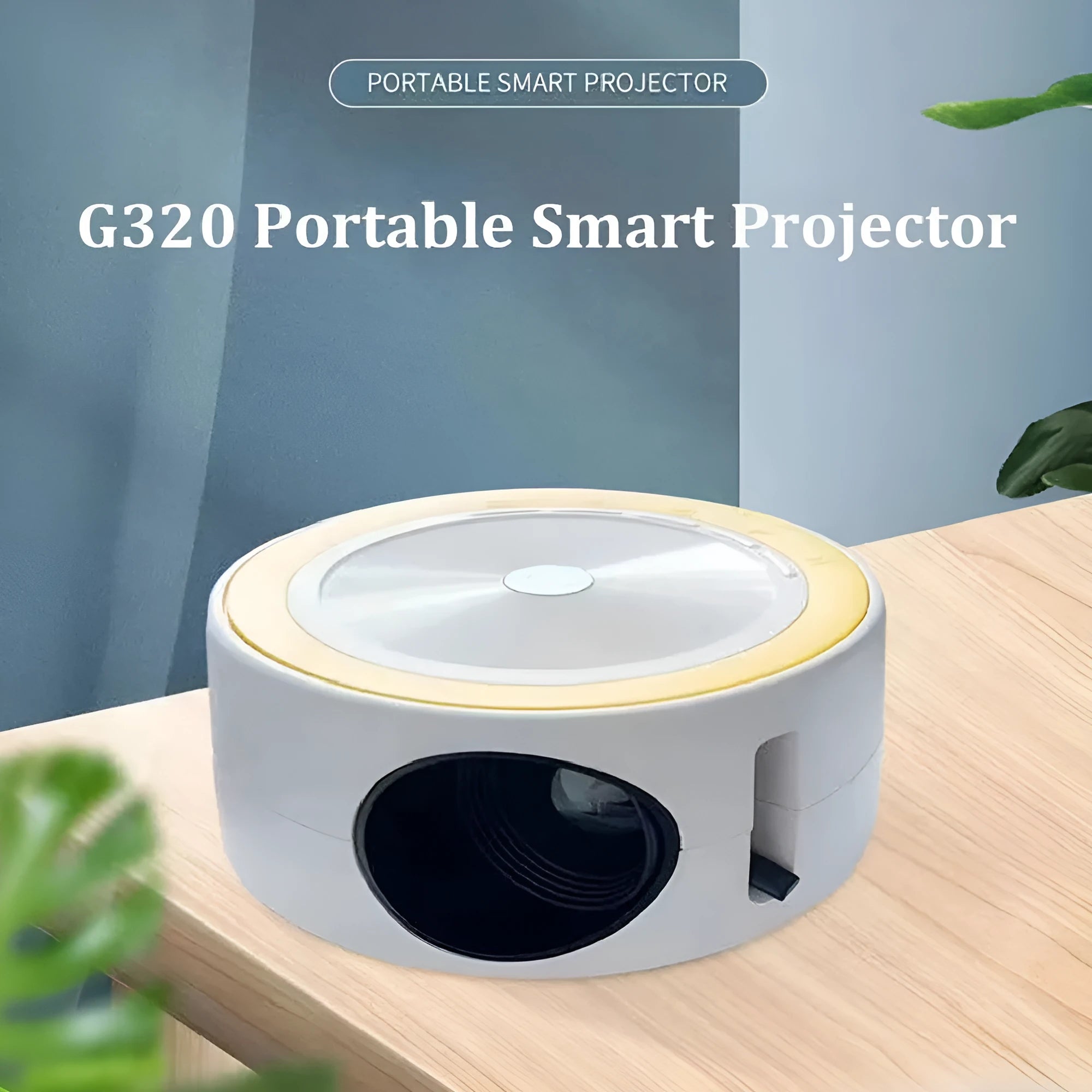YT200 portable LED projector in black white yellow white blue white colour options with remote control